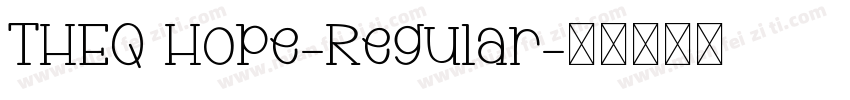 THEQ Hope-Regular字体转换